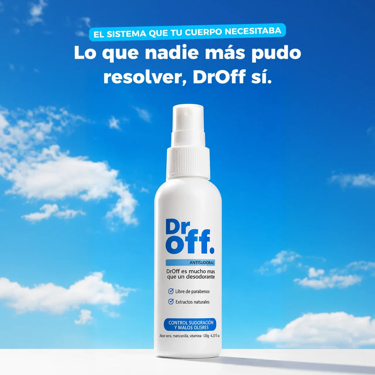 DrOff - Dile adiós al sudor y malos olores