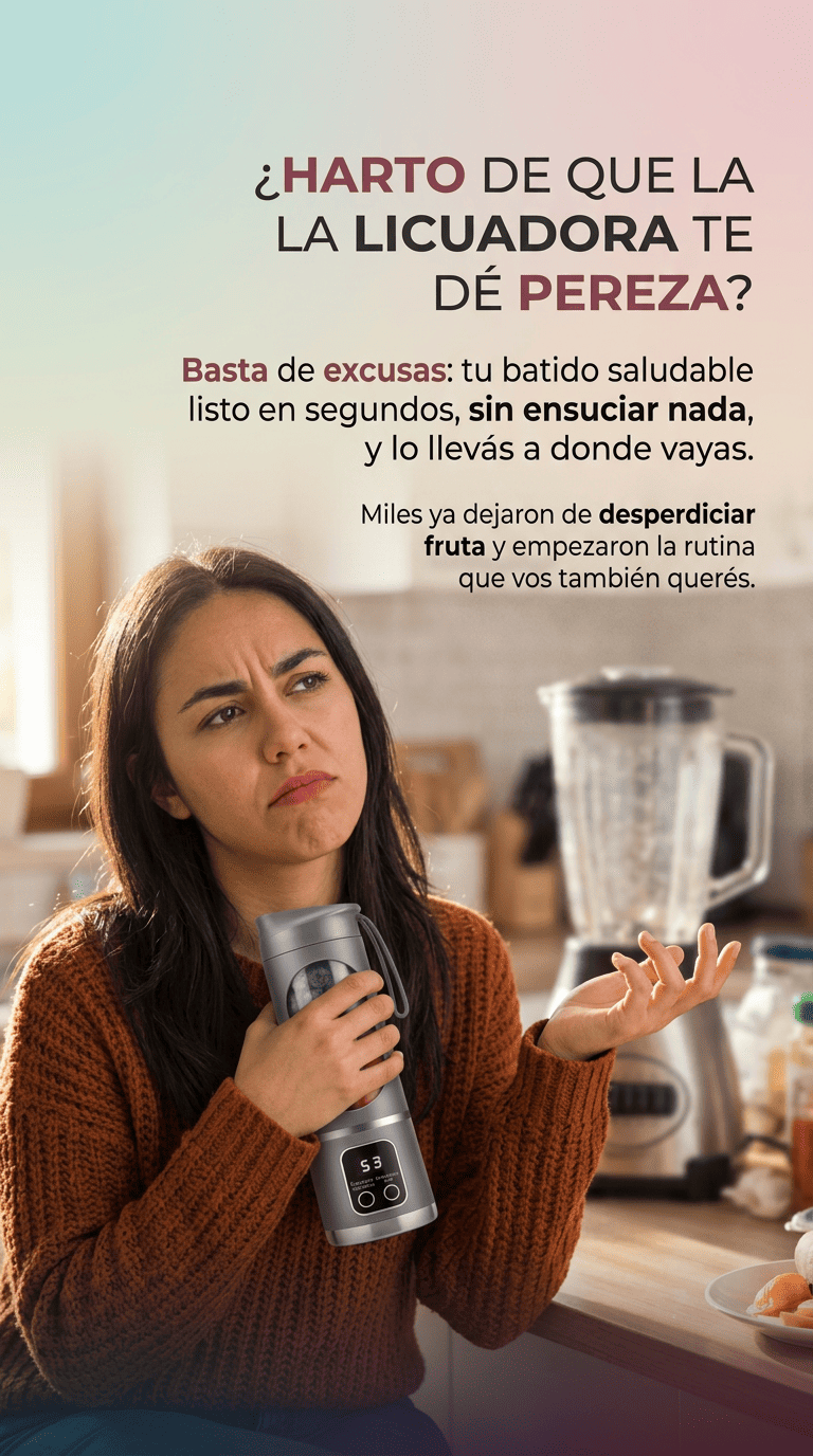 Vaso Licuador Portatil Recargable Usb