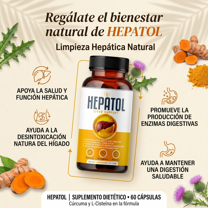 HEPATOL – DESINTOXICACIÓN Y LIMPIEZA HEPÁTICA | ENVÍO GRATIS 🇬🇹