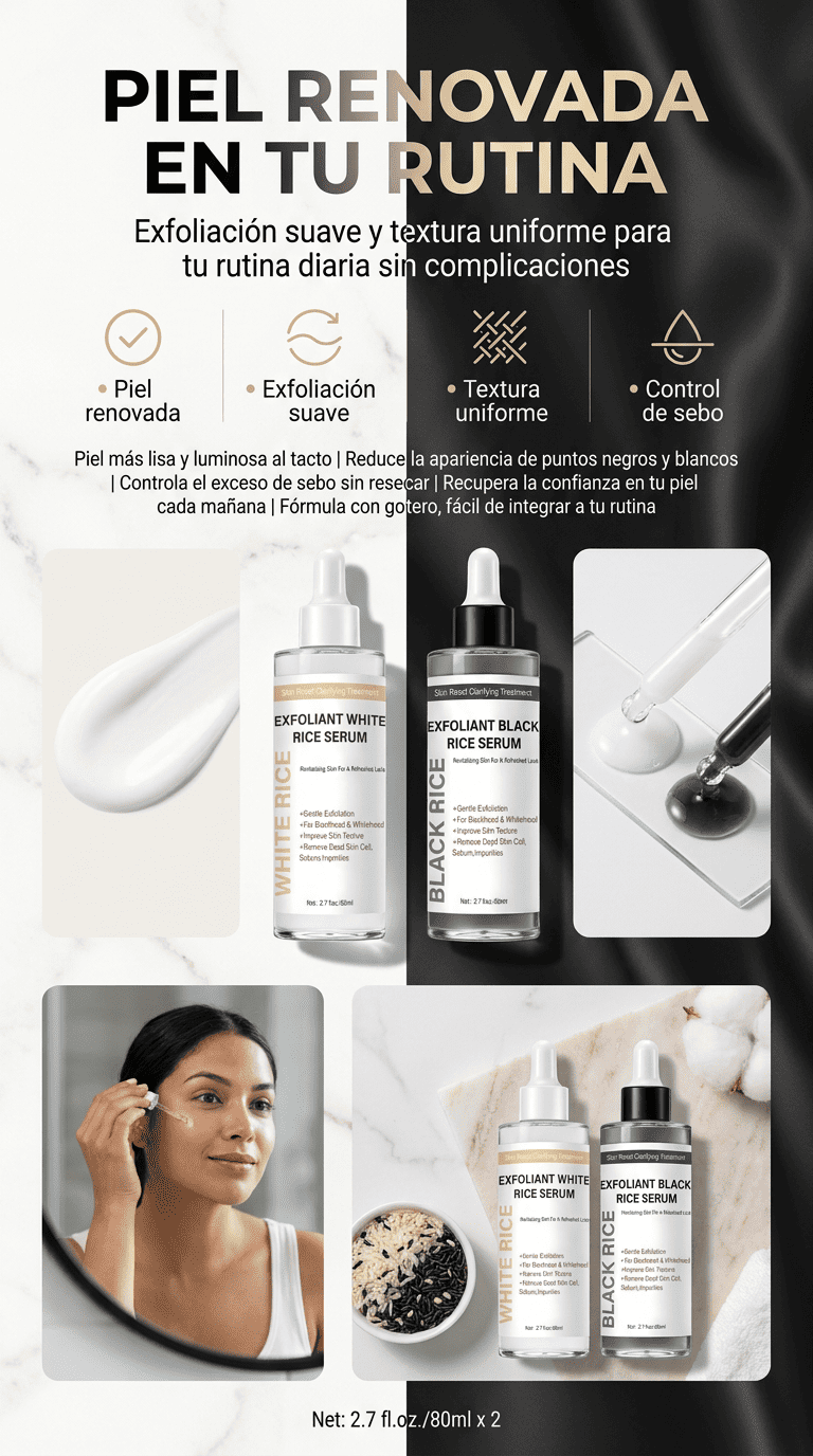 Combo Exfoliante Black Rice White Rice